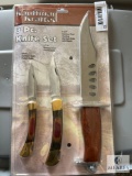 Kauffman Krafted Three-piece Knife Set in the Original Packaging