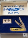 Case XX Ford 400 Stock Car Wins Two-blade Folding Knife in Box