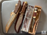 Group of Four Hunting Knives - Mixed Brands