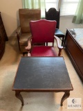 Three Occasional Chairs and Side Table (NO SHIPPING)