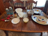 Vintage Kitchen Items - Red Handled Utensils, Ball Jars, Decorative Items (NO SHIPPING)