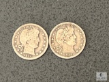 1914 and 1914-D Barber Quarters