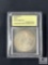 USCG Graded - 1884-S Morgan Silver Dollar - Choice AU