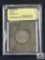 USCG Graded - 1920-S Buffalo Nickel - F/VF