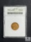 ANACS Graded 1914-D $2.50 Gold Coin - AU58