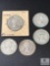 Group of Five Canadian 50-cent Coins from 1963