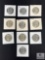10 1964 90% Silver Kennedy Half Dollars