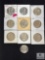 10 1964 90% Silver Kennedy Half Dollars
