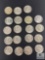 19 Mixed Date 40% Silver Kennedy Half Dollars