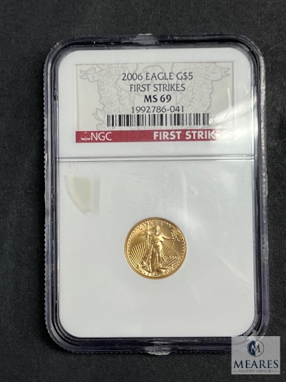 NGC Graded 1994 1/10 Ounce $5 Gold Eagle - MS69