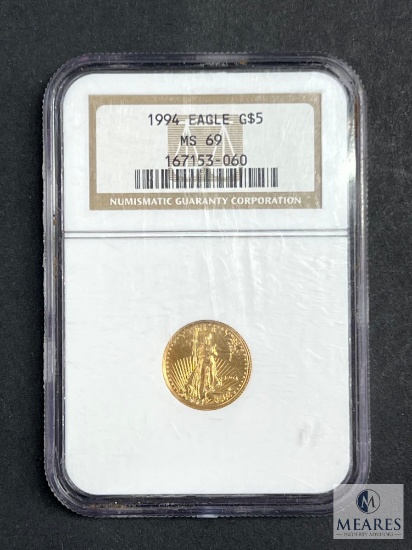 NGC Graded First Strikes 2006 1/10 Ounce $5 Gold Eagle - MS69