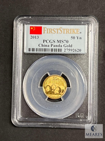 PCGS Graded First Strike 2013 China Panda - MS70