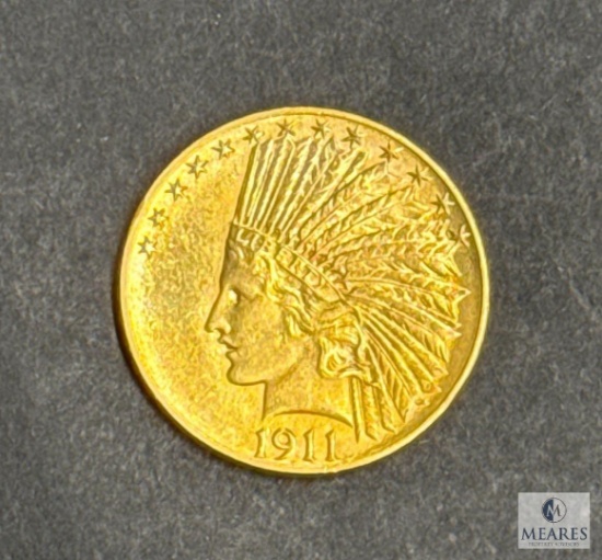1911 US Indian Head $10 Gold Coin