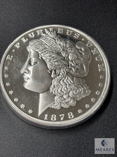 One Pound 1878 Morgan Head Silver Round - .999 Fine Silver
