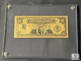 Gold Foil Note - Washington Two Silver Dollars