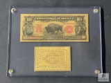Gold Foil Note - $10 Buffalo
