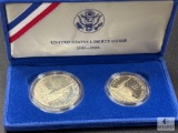 1986 US Mint Liberty Coin Dollar and Half