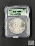 ICG Graded - 2002 American Silver Eagle - MS69