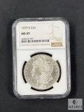 NGC Graded - 1879-S Morgan Silver Dollar - MS65