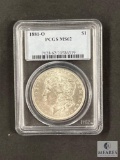 PCGS Graded - 1881-O Morgan Silver Dollar - MS62