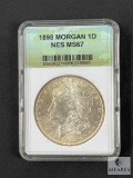 Numismatic Evaluation Service - 1898 Morgan Silver Dollar - NES MS67