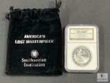 NGC Graded George T Morgan $100 Union Proposed Design 1876 Struck 2010 Private Issue 1 Oz Gem Proof