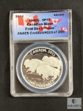 ANACS Graded - 2013 Canadian Bison First Day of Issue - SP70