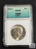 Elite Master Grading Company - 1964-D Kennedy Half Dollar