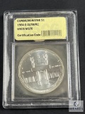 USCG Graded - 1984-S Olympic Commemorative Dollar - MS70
