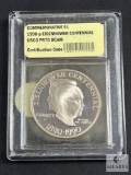 USCG Graded - 1990-P Eisenhower Centennial Commemorative Dollar - PR70 DCAM
