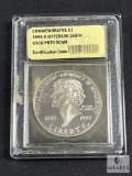 USCG Graded - 1993-S Jefferson 250th Commemorative Dollar - PR70 DCAM