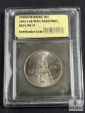 USCG Graded - 1995-S Olympic Basketball Commemorative Half Dollar - MS70