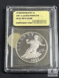 USCG Graded - 1997-S Jackie Robinson Commemorative Dollar - PR70 DCAM