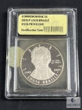 USCG Graded - 2009-P Louis Braille Commemorative Dollar - PR70 DCAM