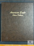 American Silver Dollar Collector Book with 20 Coins
