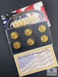 2009 Gold Plated Statehood Quarter Set