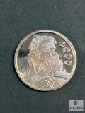2000 Santa Claus .999 Fine Silver 1-Troy Ounce Round