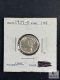 1939-D Mercury Dime