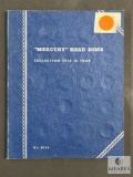 Incomplete Mercury Dime Collector Book