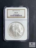 NGC Graded - 1986 American Silver Eagle - MS69