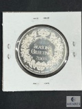 2005 Seasons Greetings 1-Troy Ounce .999 Fine Silver Round
