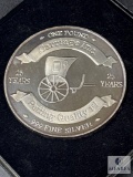 One Pound (16 ounces) of .999 Fine Silver - 25th Anniversary Carriage Inc