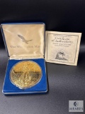 Washington Mint Giant Half Pound (8 Troy Ounces) Golden Eagle - .999 Fine Silver Layered in 24k Gold