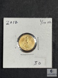 2012 US Mint 1/10 Ounce $5 Gold Eagle