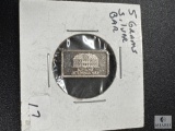 Geiger 5g Ingot - .999 Fine Silver - Schloss Guldengossa