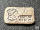Prospector's Gold & Gems 1-Troy Ounce .999 Silver Ingot