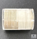 Roll of 20 1964-D 90% Silver Kennedy Half Dollars