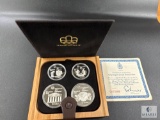 1976 Canadian Olympic Coin Set in Presentation Box - Four Coins