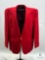 Hardwick Red Blazer with Gold Military Buttons - Made in USA