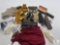 Assorted Historical Accessories and Crafts Bundle - Knives, Leatherwork, and Textiles